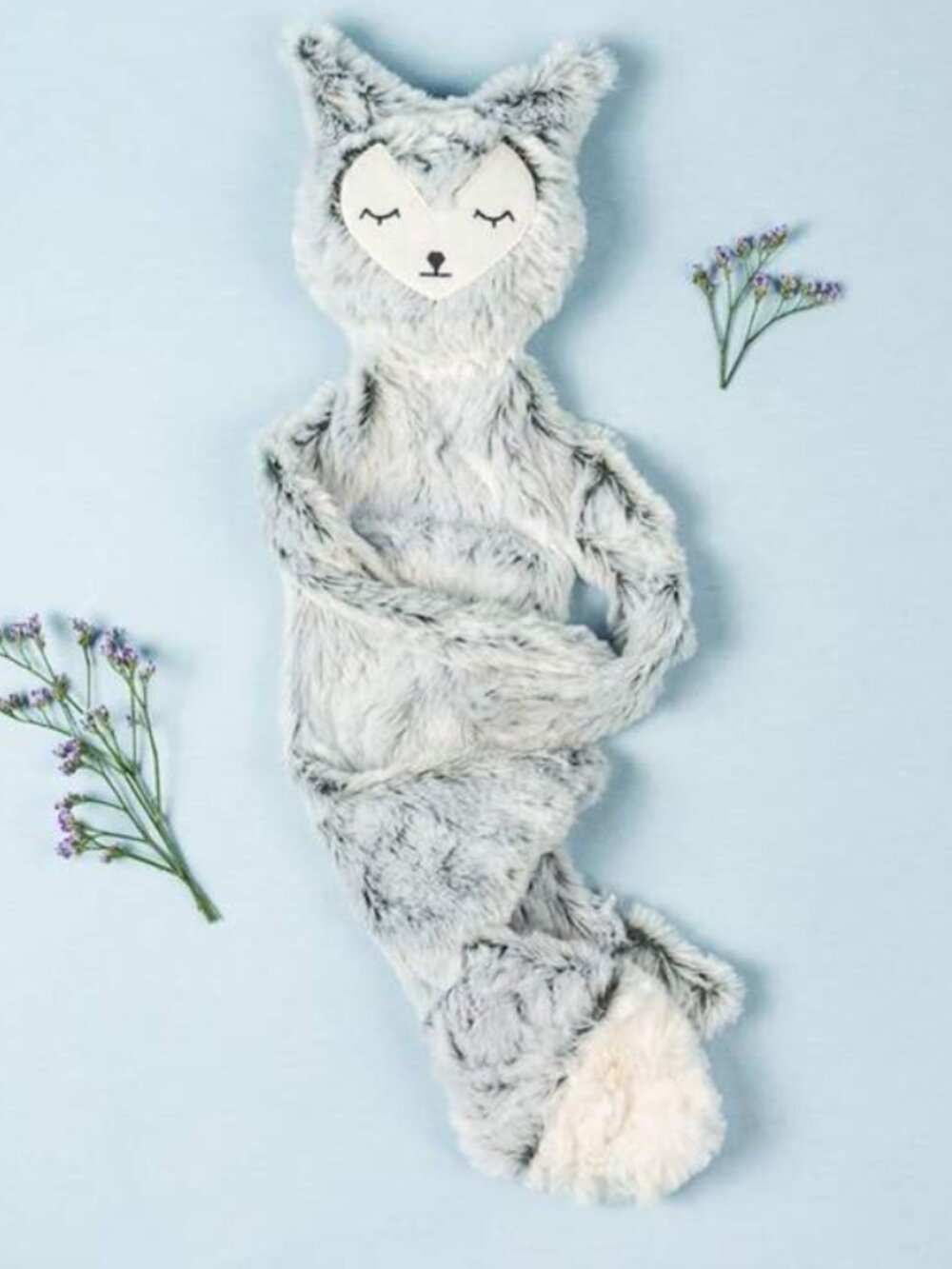 Slumberkins Silver Gray Fox Snuggler